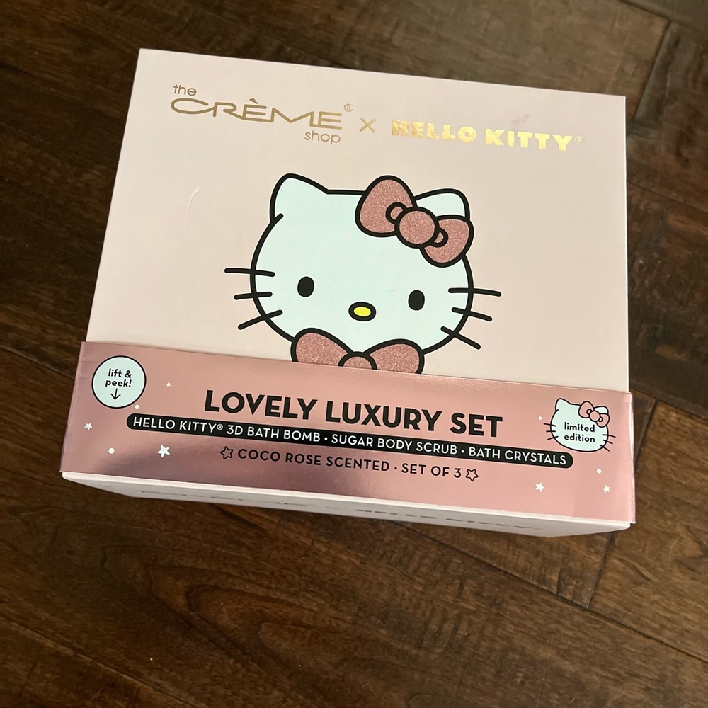 hello kitty bath spa set